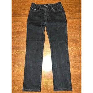 Levis Jeans Womens 8M Black The Original Mid Rise Skinny Dark Wash Stretch Denim